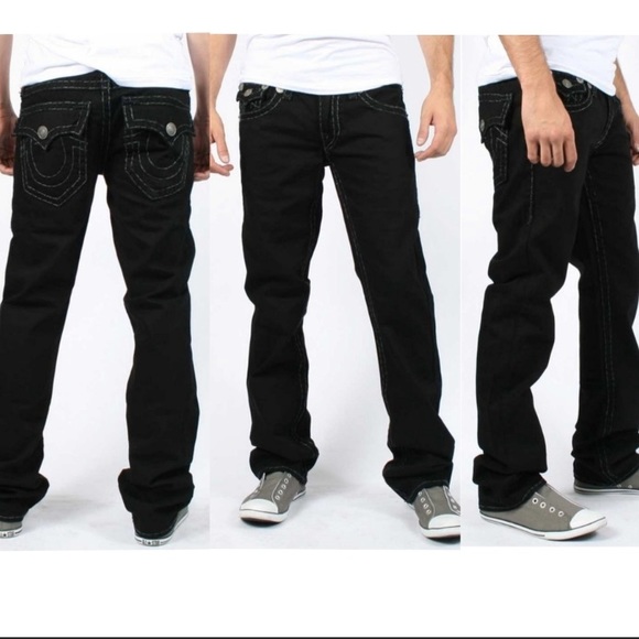 True Religion Other - NWT TRUE RELIGION Ricky Spt Straight Black Jeans